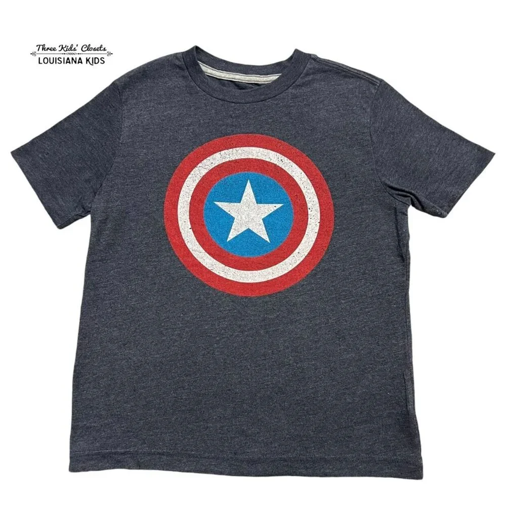 Old Navy 6-7Y Collectibilitees Marvel Captain America Shirt